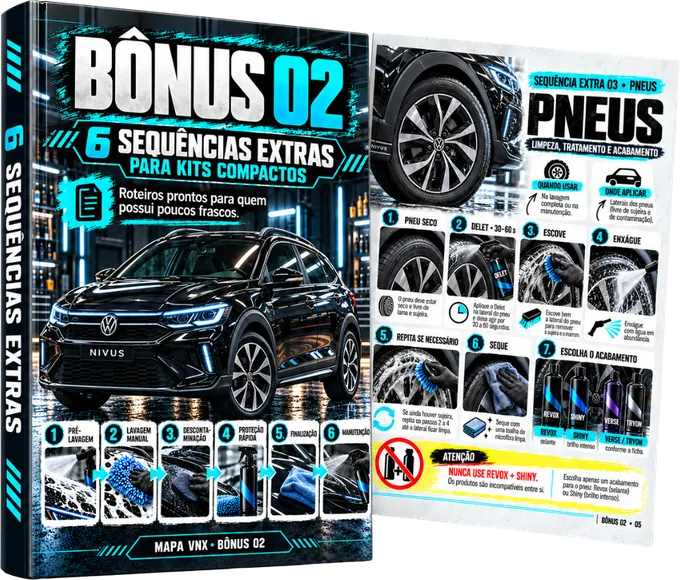 Capa do Bônus 2 e uma página de sequência extra para pneus
